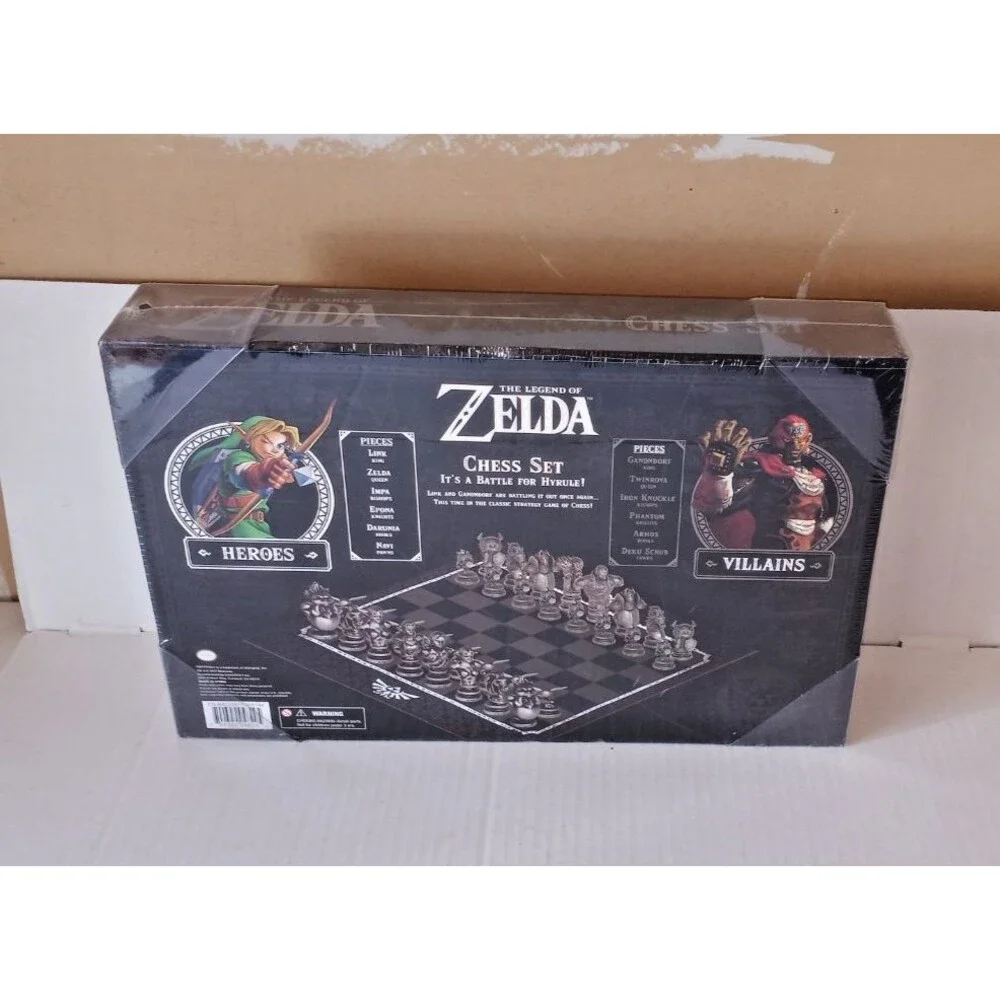 Zelda Ocarina of Time Chess Set GameStop Exclusive Nintendo 2014 New Torn Wrap